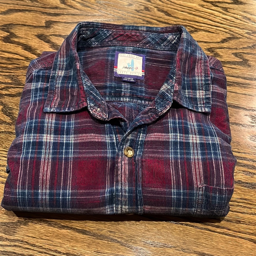 Johnnie-O Hanging Out Men’s Button Up Shirt 403 Indigo Size XL